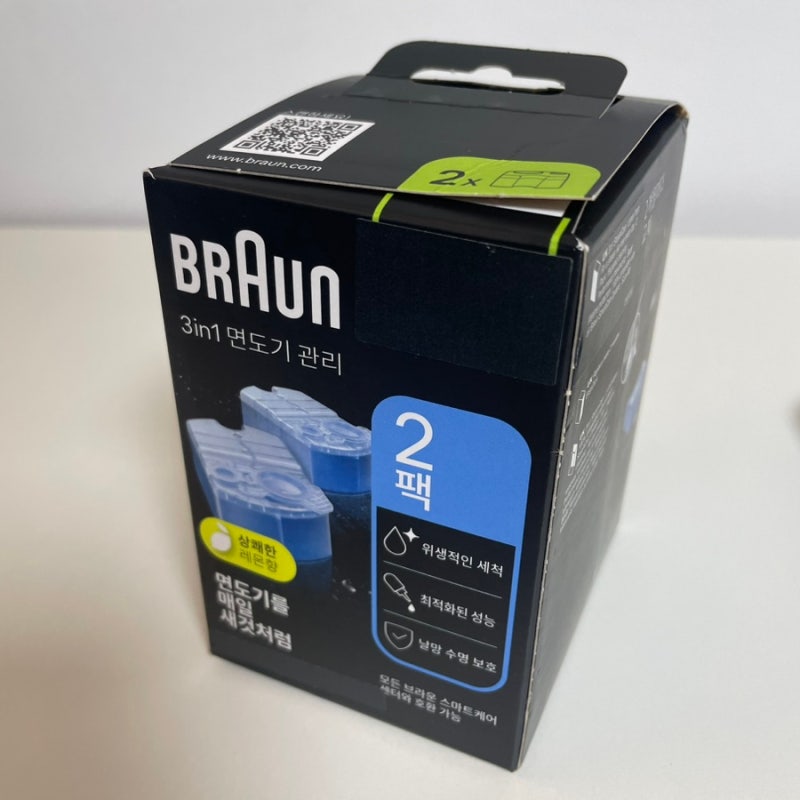 BRAUN 브라운 S9Pro 전기면도기 세척액 CCR 2