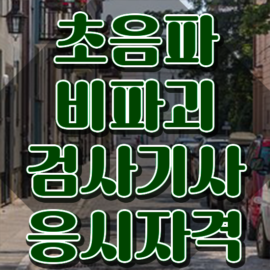  초음파비파괴검사기사 취업 초음파비파괴검사기사 시험응시조건 인강만 듣고 15주만에 끝낸 팁