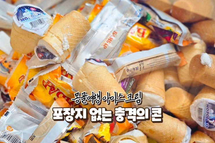  8월 해외여행 도전 몽골 간식 아이스크림