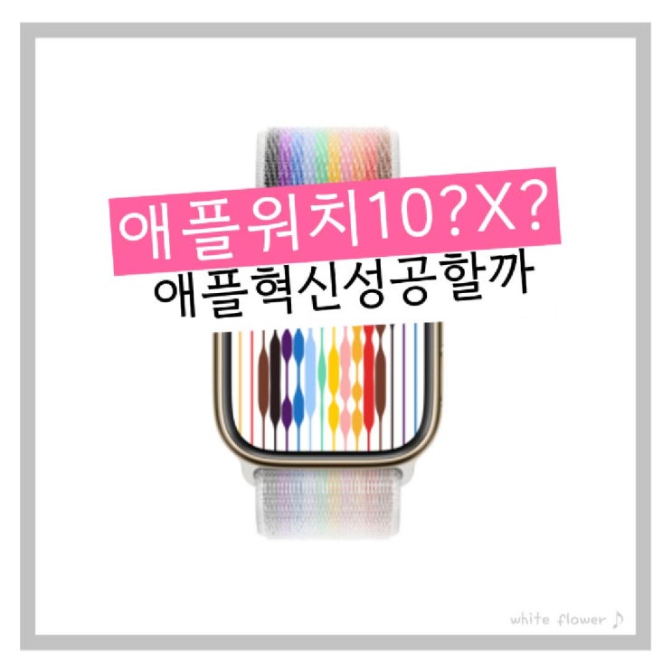  애플워치 10 일까 X일까 이름부터 바뀌는 혁신 성공할까  디자인 출시일 가격 정리