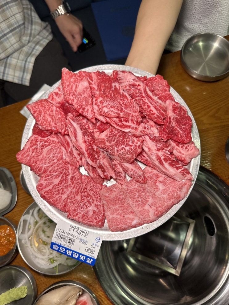  모범갈빗살 - 강남역 고기집 가성비 한우 갈빗살 회식 강추 주차 가능