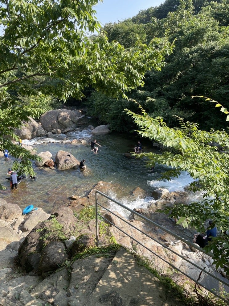  [광양 옥룡계곡 민박추천] 계곡 물놀이와 숙박 가능한 광양반석민박, 평상 대여도 가능