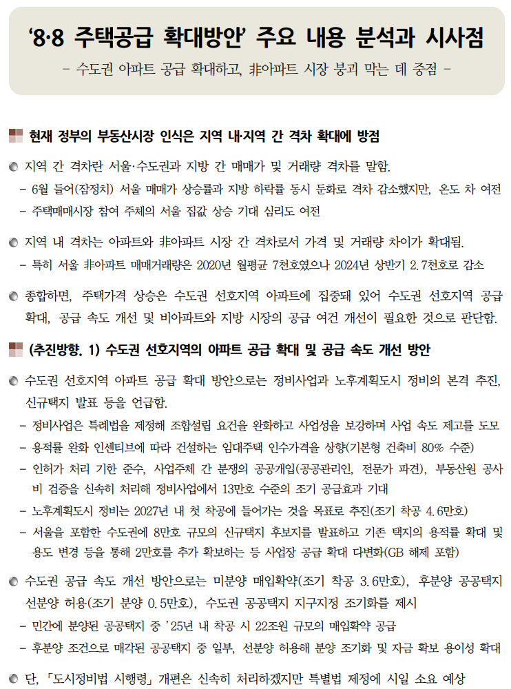  8.8 주택공급 확대방안 분석