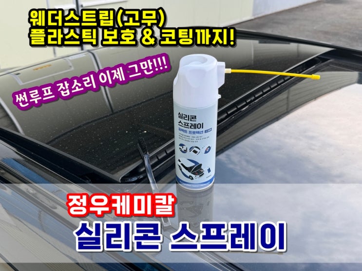  썬루프 고무 부싱 웨더스트립 경화예방 및 윤활을 위한 실리콘스프레이 실리콘구리스