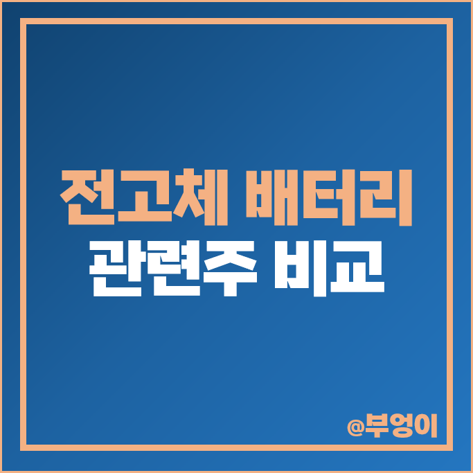 전고체 배터리 관련주 삼성SDI 덕산테코피아 주가 테이팩스 주식 전고체 배터리 관련주 삼성SDI 덕산테코피아 주가 테이팩스 주식
