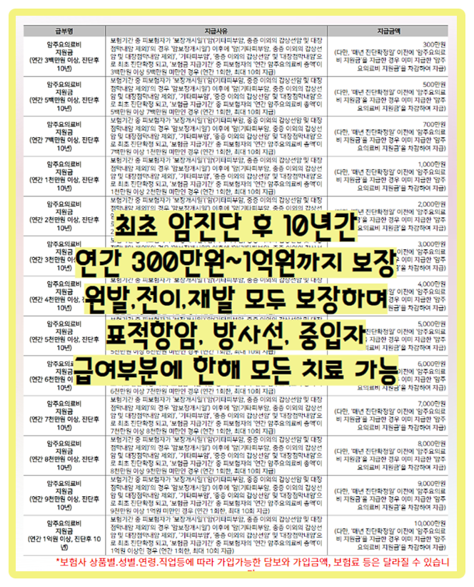  암주요치료비보험 보장에 대한 내용을 잘 알고 준비해야 합니다