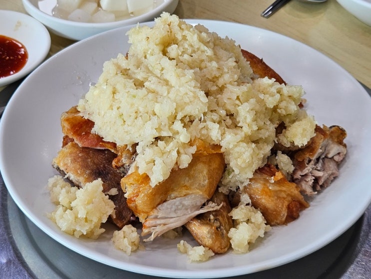  안산역(원곡동) 아기랑 30년된 맛집 추천 - 안산마늘통닭손칼국수 안산본점