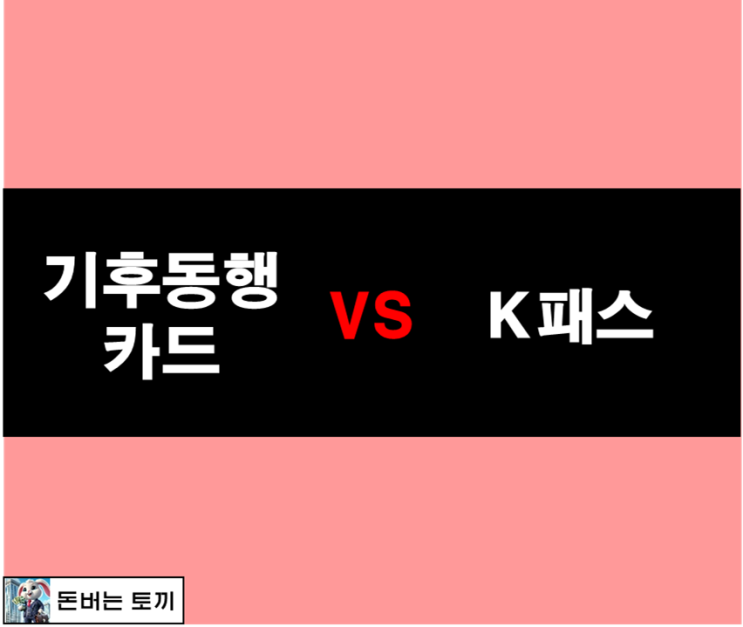  기후동행카드 vs K패스 (장단점, 환급금, 요금 비교)