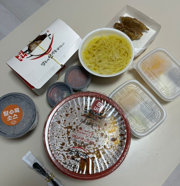  [여수 무선 맛집] 여수 도야짬뽕 죽림무선점 1인세트 짬뽕 미니탕수육 배달 포장