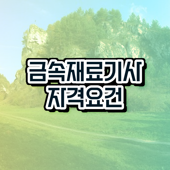  금속재료기사 합격점수 금속재료기사 응시조건 인강으로 5개월 만에 준비한 과정