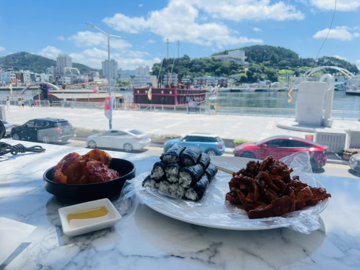  [통영충무김밥 뷰맛집 참기름찍어먹는]만나충무김밥