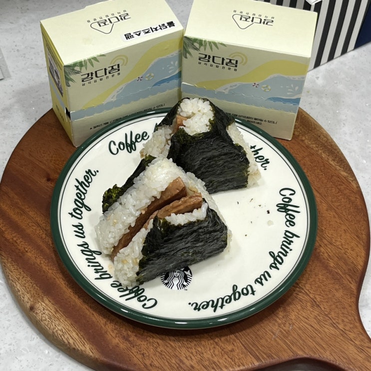  강다짐 메뉴 스팸 삼각김밥 추천 후기