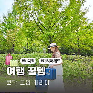 국내여행 필수 준비물 코닥 캐리어 20인치 세트 사이즈