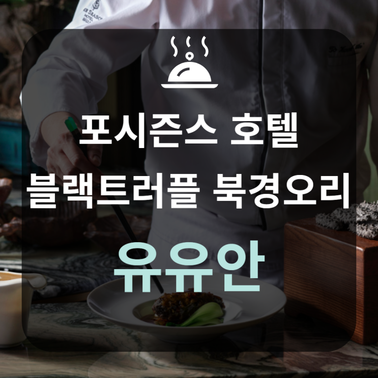  [포시즌스 호텔] 유유안 미쉐린 중식당에서 블랙 트러플 북경오리 (내돈내산 후기)