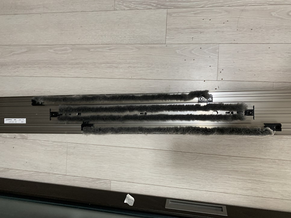 3연동중문 끊어진 밸트 교체 수리