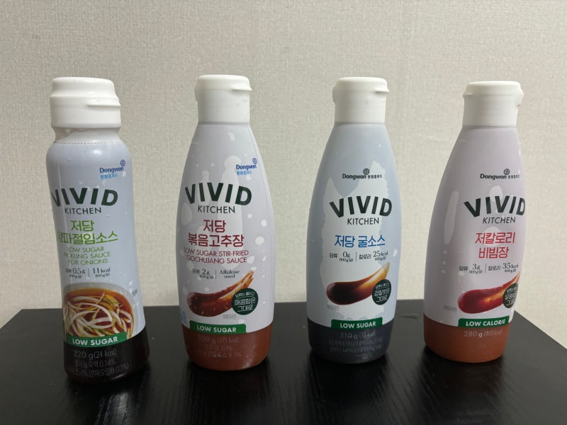 비비드키친 저당소스 조리소스 4종 볶음고추장 굴소스 비빔장 양파절임소스 맛 칼로리 가격 ....