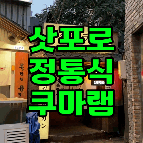  대구 동성로 양고기 술집 삿포로 전통식 쿠마램 맛집