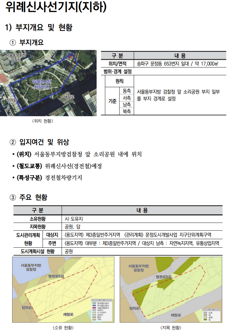  철도부지 복합개발 가이드라인_차량기지 11(위례신사선기지, 위례노면전차기지)
