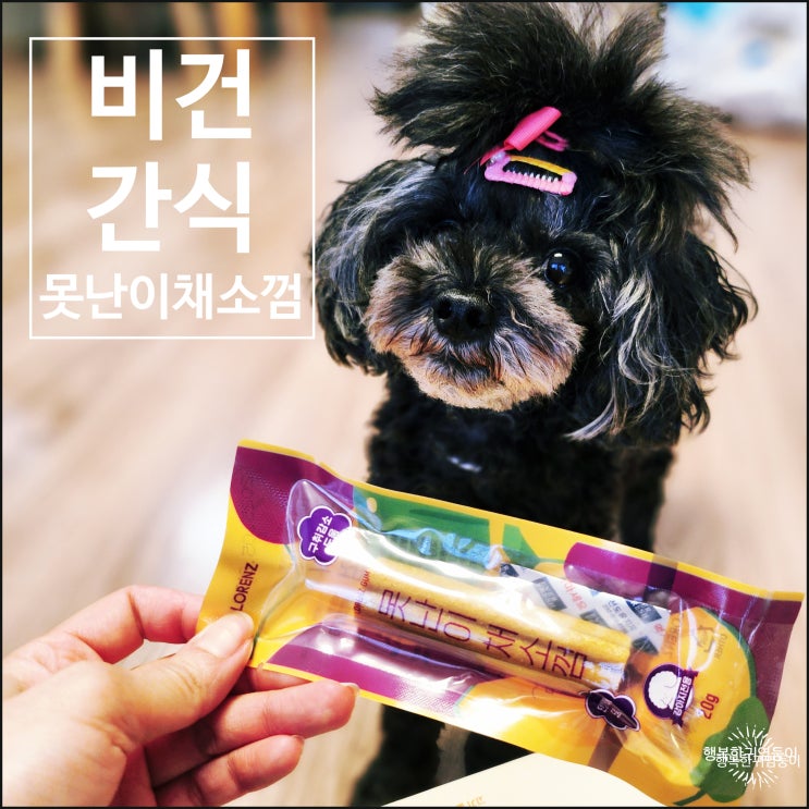  강아지 비건간식 로렌츠 못난이채소껌 구입후기