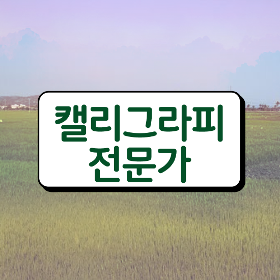  캘리그라피지도사자격증 , 캘리그라피전문가 자격증 1급,2급 동시에 취득한 정보 필수 정보