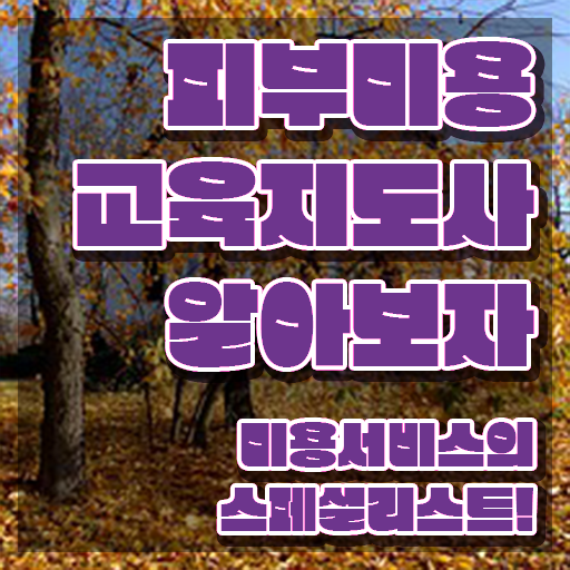  남자 피부관리사 , 피부미용교육지도사 자격증 1급,2급 동시에 학습한 후기 및 취업정보