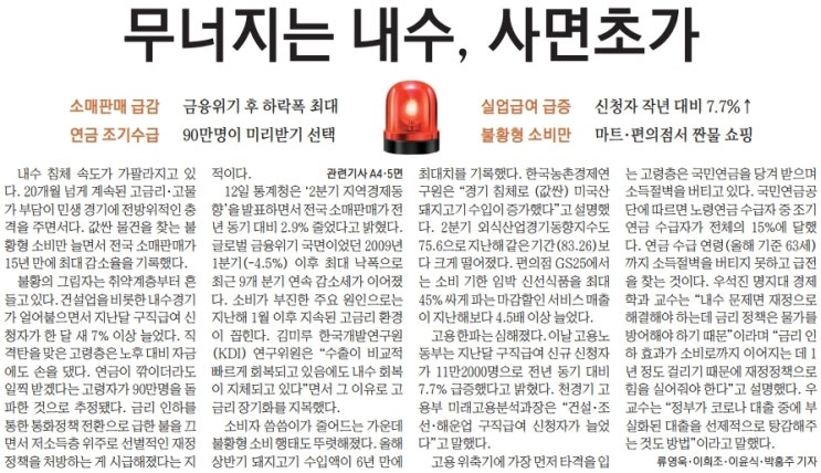  간추린 경제 뉴스(8월 13일)