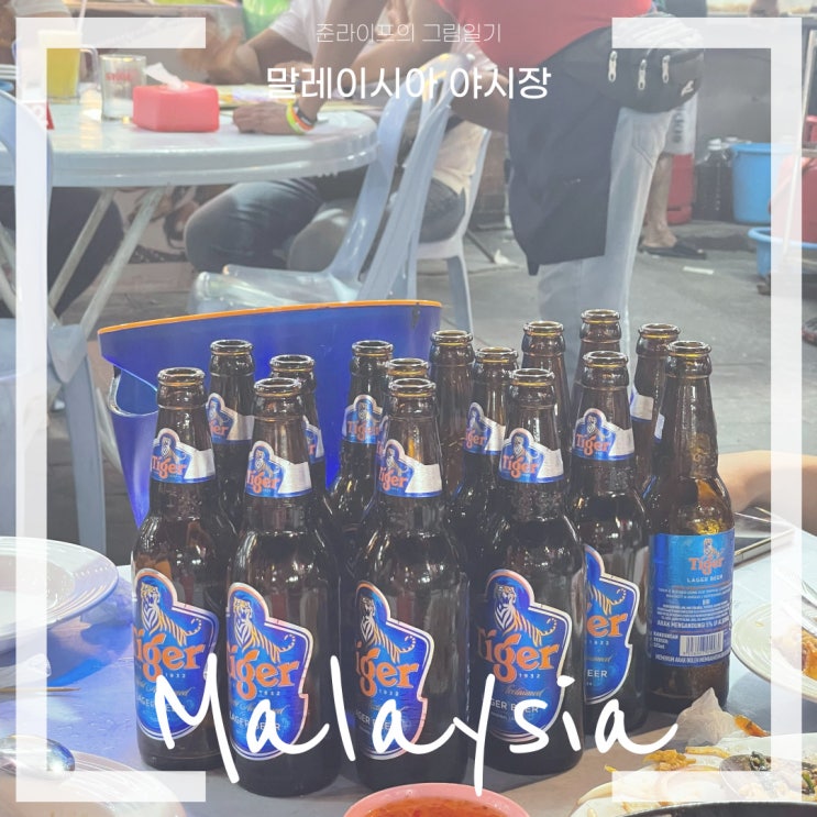  말레이시아 쿠알라룸푸르 잘란알로 야시장 맥주, 사테, 망고, 망고스틴, 용과