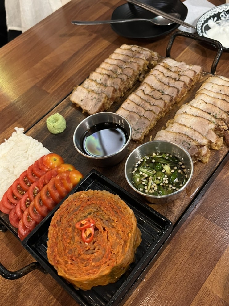  주안역 근처 맛집 래인 웨이팅팁 수육튀김