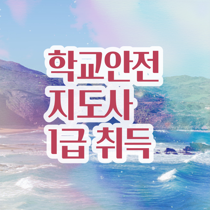  학교보안안전지도사 , 학교안전지도사 자격증 응시자격 없이 취득한 노하우 및 전망