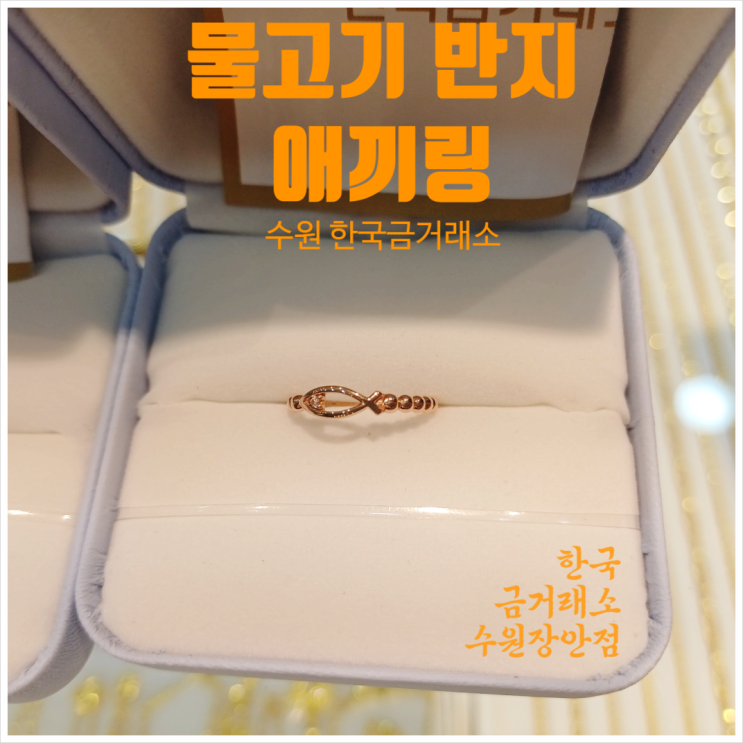 수원 한국금거래소 물고기 반지 애끼링 우정반지 맞춤 후기