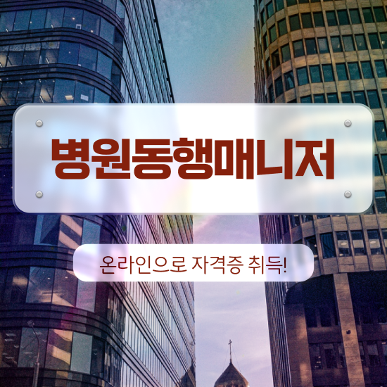  병원안심동행매니저 , 병원동행 온라인 교육원에서 대학진학, 경력없이 간단하게 준비한 노하우