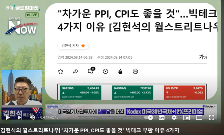  "차가운 PPI, CPI도 좋을 것" 빅테크 부활 이유 4가지 ( w.김현석의 월스트리트 나우)