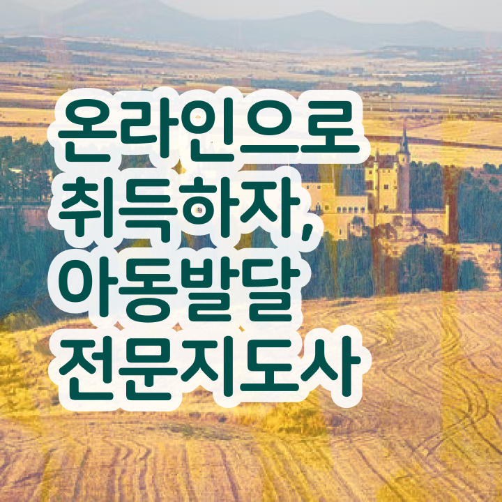  아동발달전문지도사 추천 , 아동발달전문지도사 자격증 합격한 비법 살펴보기
