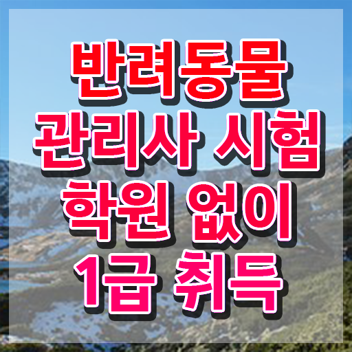  40대남성취업 , 반려동물관리사 자격증 1달 만에 취득한 과정 최단기간 취득한 과정