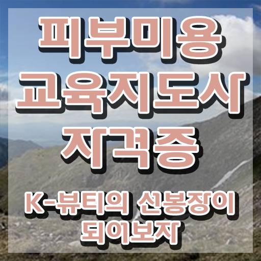  피부관리사 하는일 , 피부미용교육지도사 자격증 응시자격 없이 학습한 후기 , 고용 전망