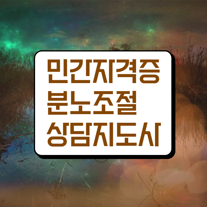  육아 분노조절장애 분노조절상담지도사자격증 혼자서 독학으로 합격 비법
