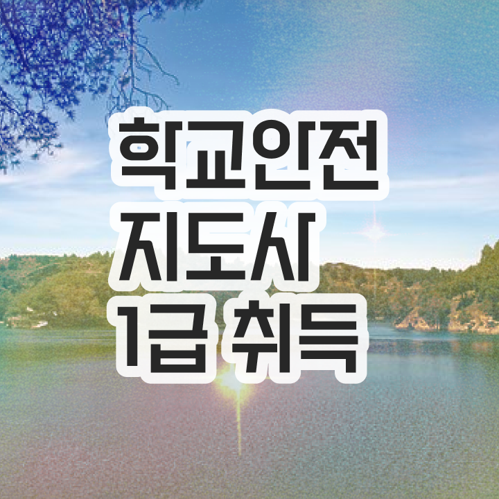  학교안전지도사강의 , 학교안전지도사 자격증 준비한 과정 추천합니다