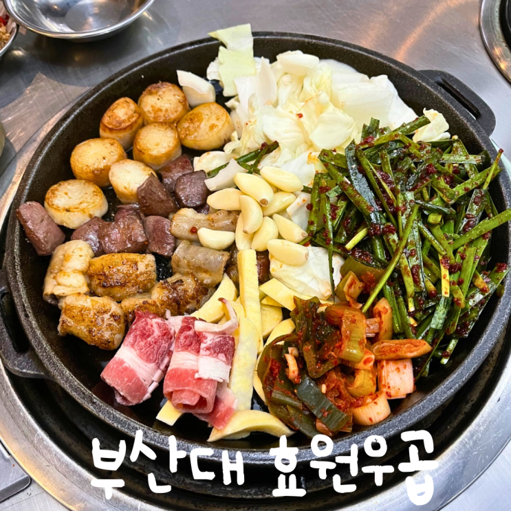  부산대 곱창 맛집 효원우곱