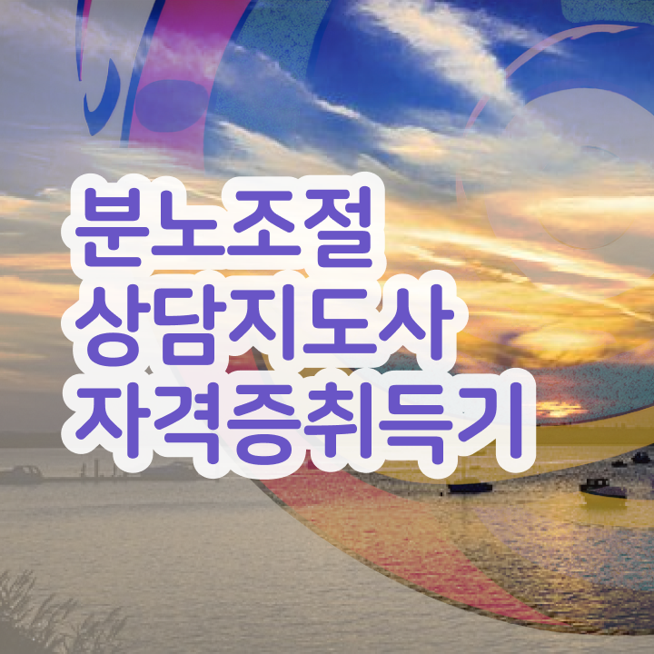  청소년 분노조절장애 분노조절상담지도사자격증 합격 후기 , 무료과정 혜택