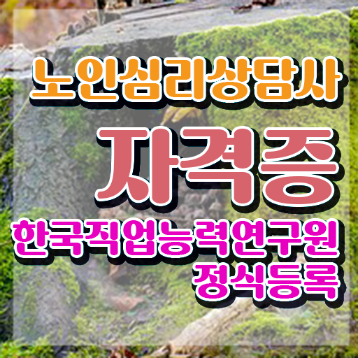  노인심리상담사 1급 , 노인심리상담사 자격증 준비한 과정 핵심 정보 가득