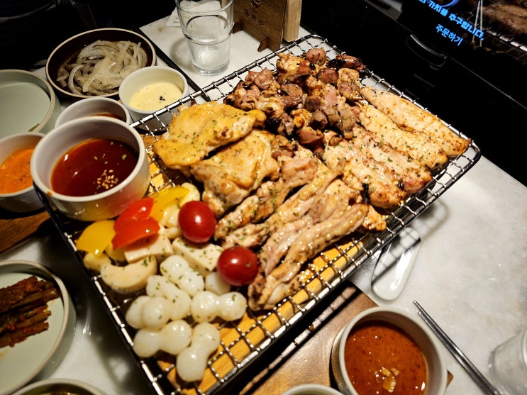  부산 광안리 맛집-닭 모듬구이 한판이 맛있는 고기집 [옥계관 광안본점] 콜키지프리 애견동반가능