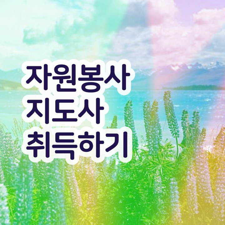  자원 봉사시간 , 자원봉사지도사 자격증 취득한 정보 정보를 알고싶다면