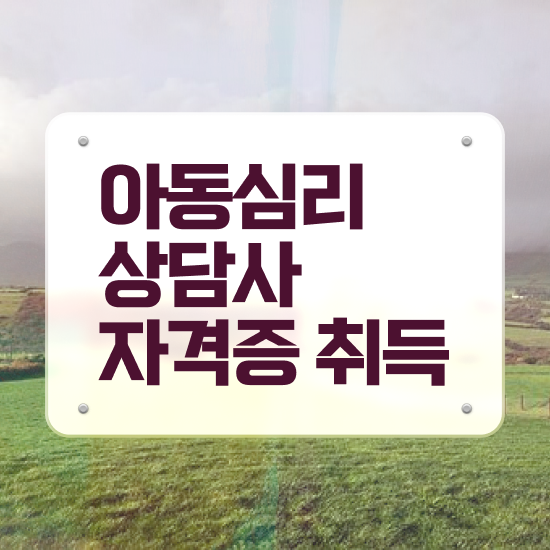  아동심리상담사자격증2급 , 아동심리상담사 자격증 합격한 비법 궁금하셨다면