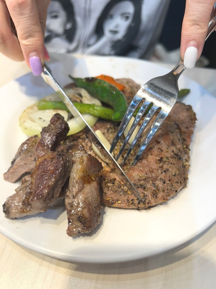  울산 달동 고기 맛집 명륜진사갈비 후려페퍼스테이크