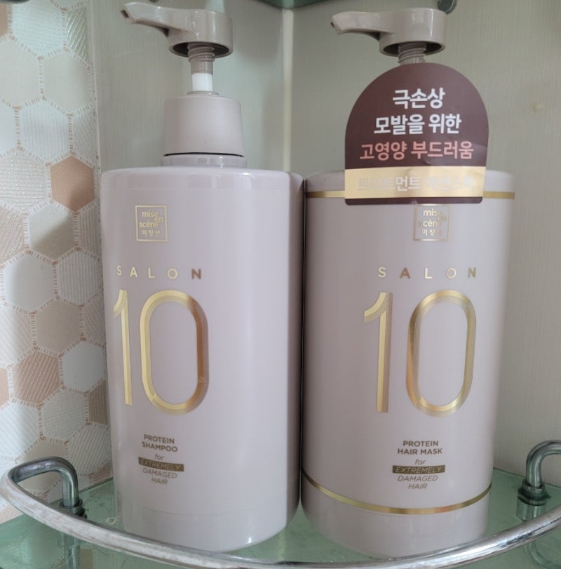 극손상모용 미쟝센 살롱 10 샴푸 트리트먼트