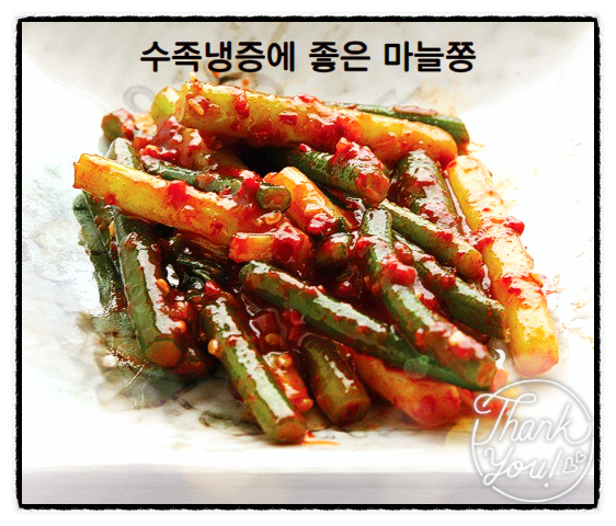  마늘쫑 효능 수족냉증에 특효