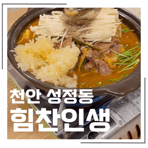 천안 성정동 흑염소 힘찬인생흑염소삼계탕