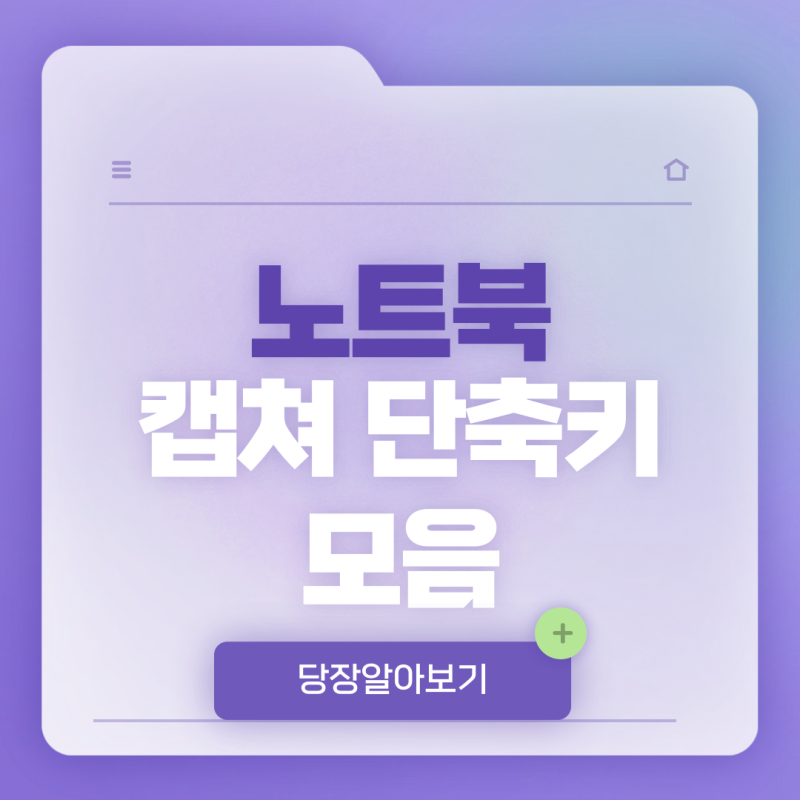삼성 노트북 캡쳐 단축키