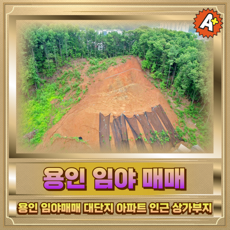  용인 임야매매 대단지 아파트 인근 상가부지