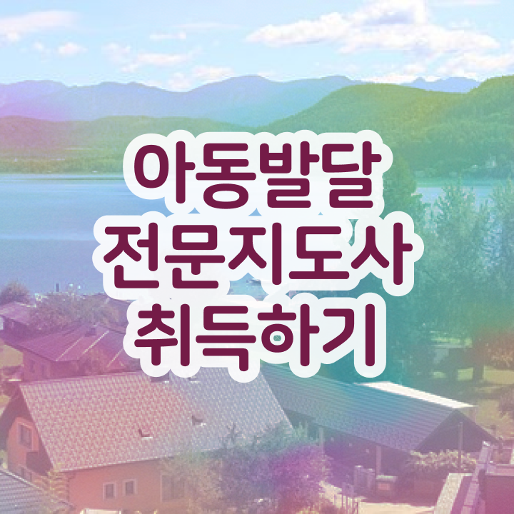  아동발달전문지도사 연봉 , 아동발달전문지도사 자격증 취득한 과정 정보 퍼펙트 요약